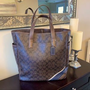 Genuine Brown and Navy Coach Bag